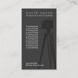 Tarjeta de visita del ı del fotógrafo