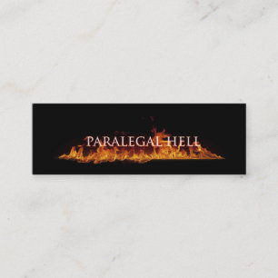 Tarjeta de visita del infierno del Paralegal