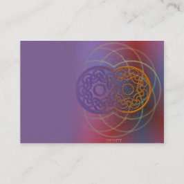 Tarjeta de visita del infinito para los curadores