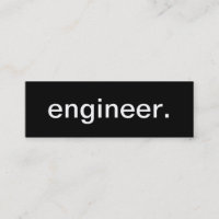 Tarjeta de visita del ingeniero
