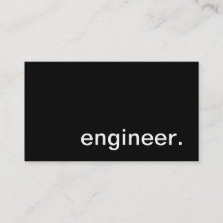 Tarjeta de visita del ingeniero