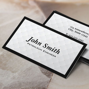 Tarjeta de visita del ingeniero del petróleo del