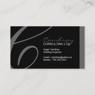 Tarjeta de visita del inspector de la soldadura