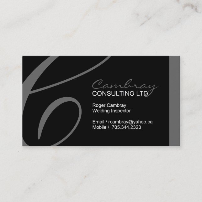 Tarjeta de visita del inspector de la soldadura (Anverso)