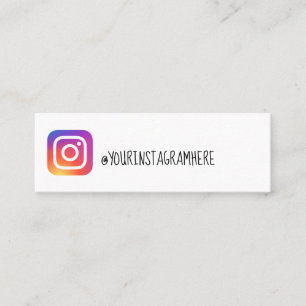 tarjeta de visita del instagram