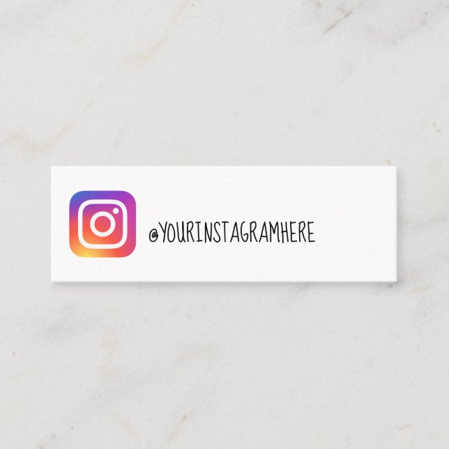 tarjeta de visita del instagram (Anverso)