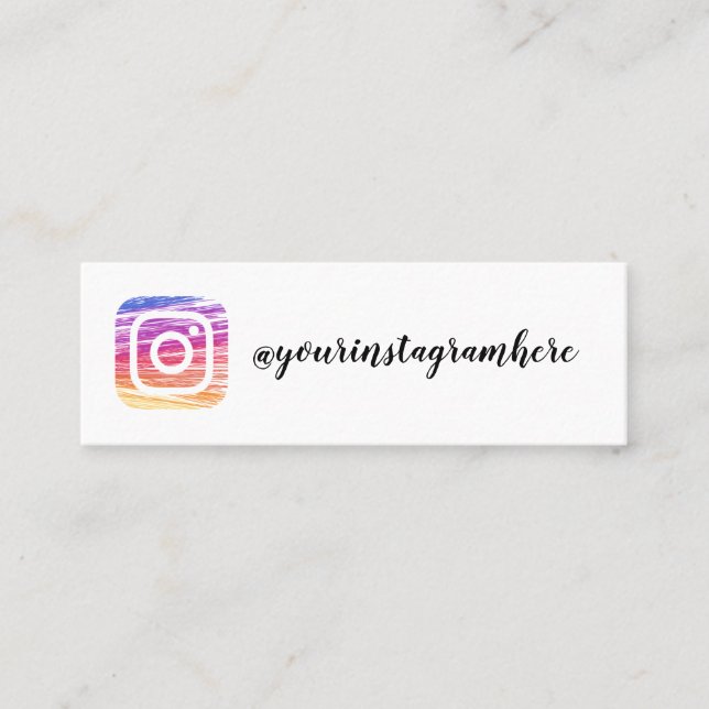 tarjeta de visita del instagram (Anverso)
