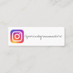 tarjeta de visita del instagram