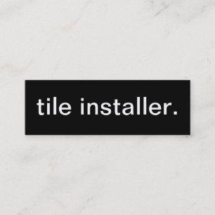 Tarjeta de visita del instalador de la teja