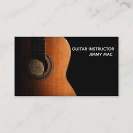 tarjeta de visita del instructor de la guitarra