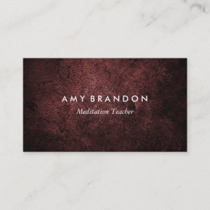 Tarjeta de visita del instructor de la meditación