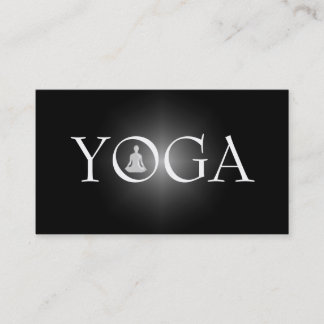 Tarjeta de visita del instructor de la YOGA