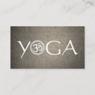 Tarjeta de visita del instructor de la yoga