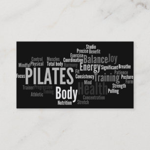 Tarjeta de visita del instructor de PILATES