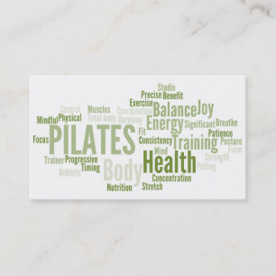 Tarjeta de visita del instructor de PILATES