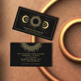 Tarjeta de visita del instructor de yoga de Sun Mo