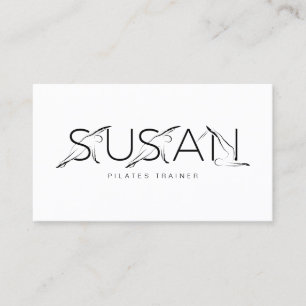 Tarjeta de visita del instructor del nombre SUSAN
