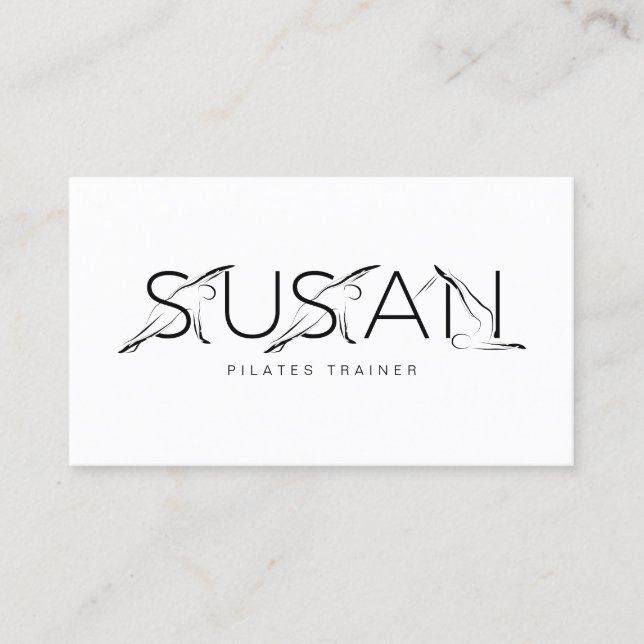 Tarjeta de visita del instructor del nombre SUSAN (Anverso)