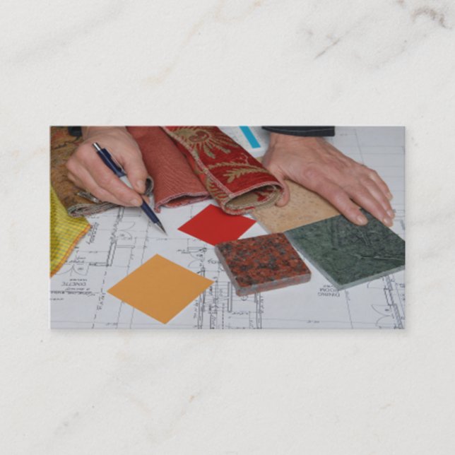 Tarjeta de visita del interiorista (Anverso)