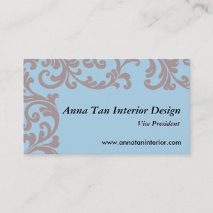 Tarjeta de visita del interiorista