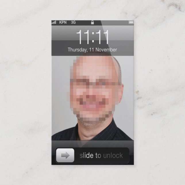 tarjeta de visita del iphone (Anverso)