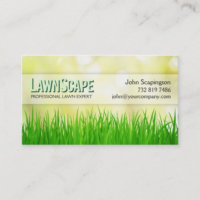 Tarjeta de visita del jardinero que ajardina del (Anverso)