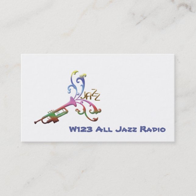 Tarjeta de visita del jazz (Anverso)