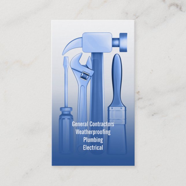 Tarjeta de visita del juego de herramientas (Anverso)