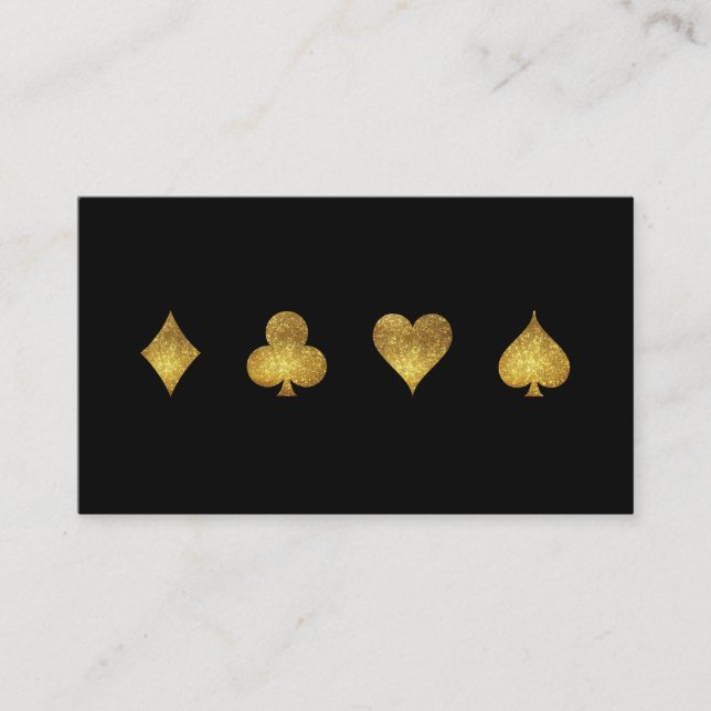 Tarjeta de visita del juego del casino del (Anverso)