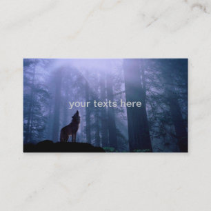 tarjeta de visita del lobo