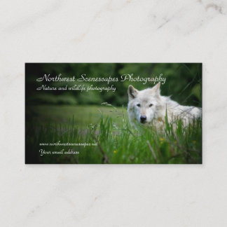Tarjeta de visita del lobo