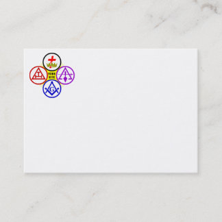 Tarjeta de visita del logotipo de los cuerpos del