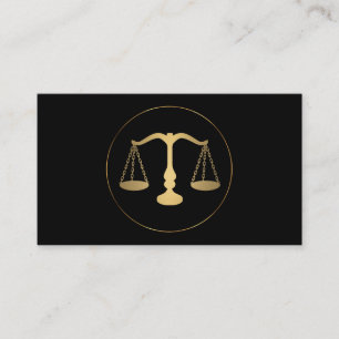 Tarjeta de visita del logotipo del abogado del