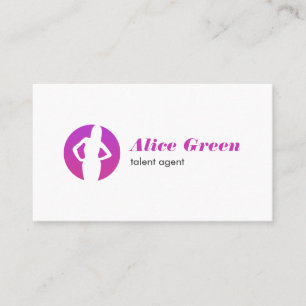 Tarjeta de visita del logotipo del agente de