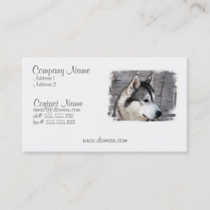 Tarjeta de visita del Malamute