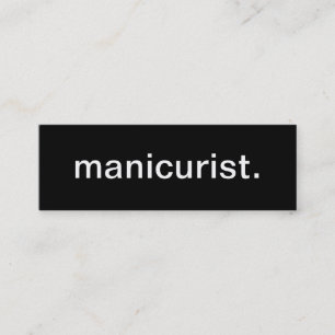 Tarjeta de visita del manicuro