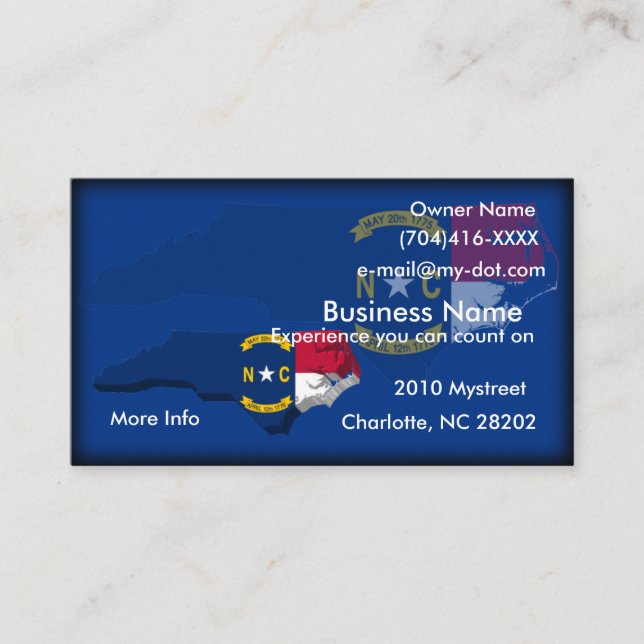Tarjeta de visita del mapa de la bandera de (Anverso)
