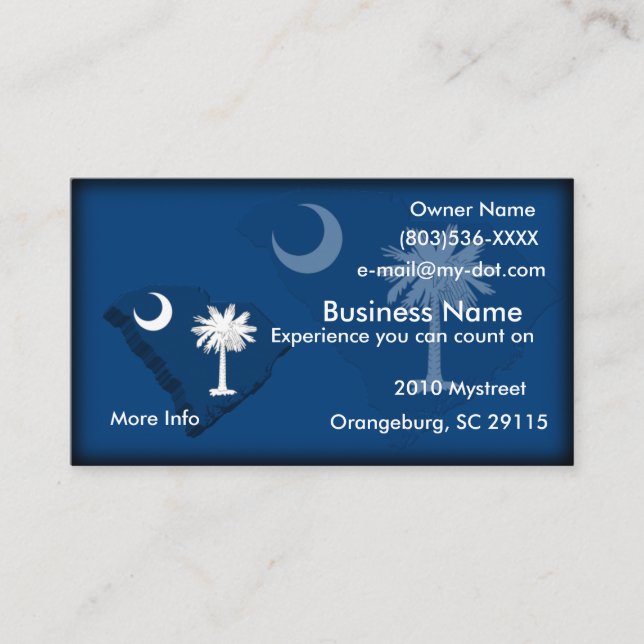 Tarjeta de visita del mapa de la bandera de (Anverso)