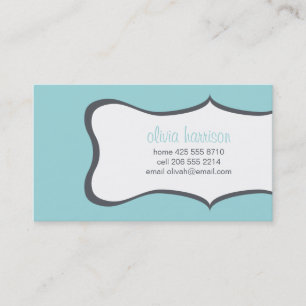 tarjeta de visita del marco