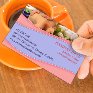 Tarjeta de visita del masaje del balneario