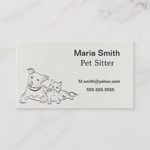 Tarjeta de visita del mascota