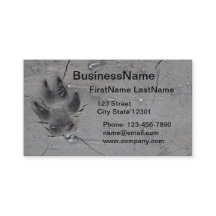 tarjeta de visita del mascota de la impresión de