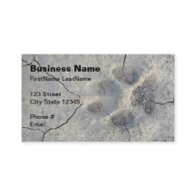 tarjeta de visita del mascota de la impresión de