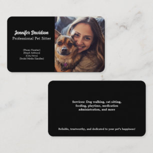 Tarjeta de visita del Mascota de personalizable Si