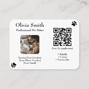 Tarjeta de visita del Mascota personalizado Sitter