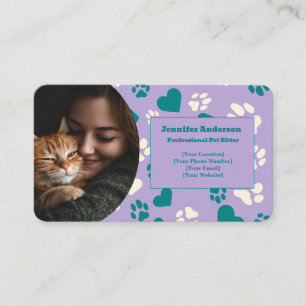 Tarjeta de visita del Mascota personalizado Sitter