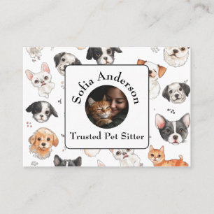 Tarjeta de visita del Mascota personalizado Sitter