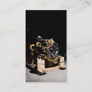 Tarjeta de visita del mecánico del motor diesel