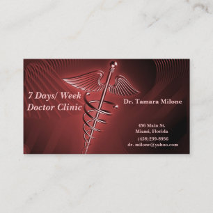 Tarjeta de visita del médico