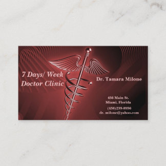 Tarjeta de visita del médico